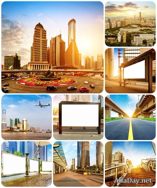 Shanghai street and pedestrian  - stock photo