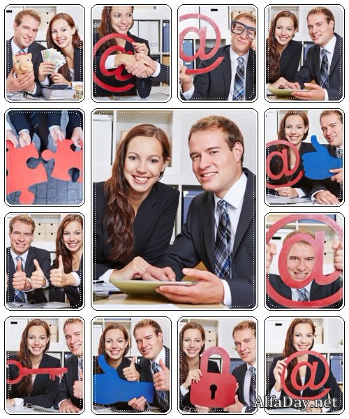 Business team in the office, 5 - stock photo