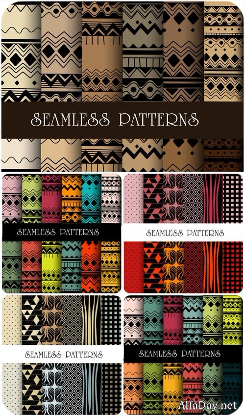 ��������� �������� � ��������� �������, ��������� ���� / Seamless texture with beautiful patterns