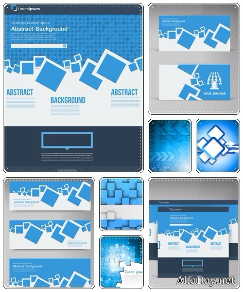Abstract color background, part 23  - vector stock