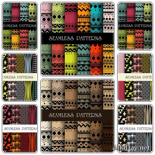 Abstract vector pattern in retro style - vector stock