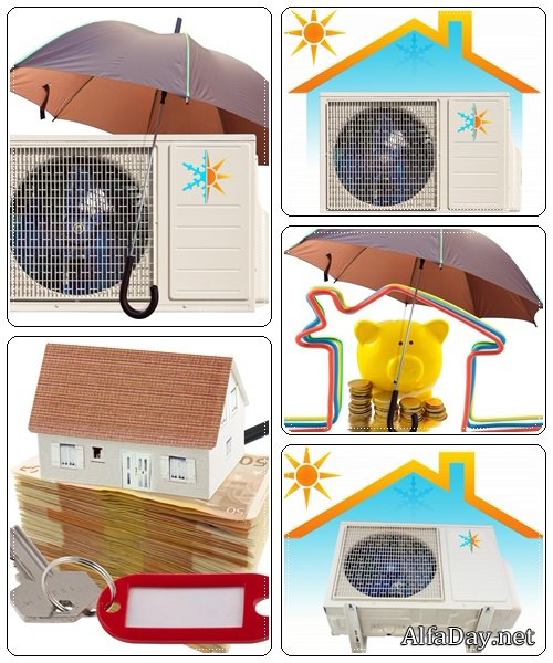 House concept climat sistem - stock photo