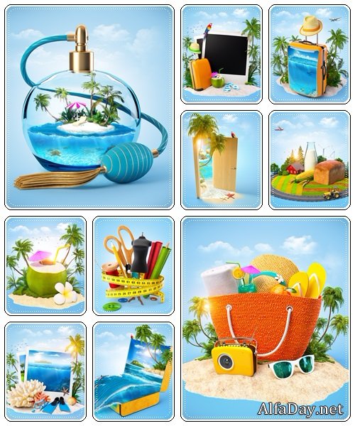 Tropical paradise concept - Stock Photo