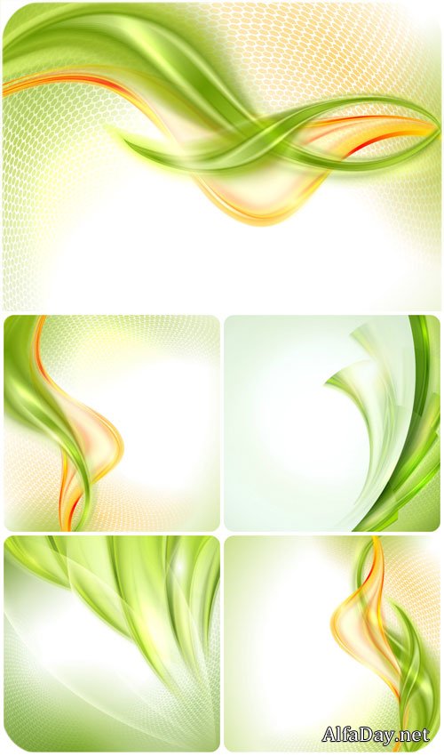 ������� ���� � ������� � ������� / Green background with lines vector