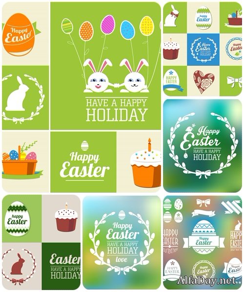 Easter vector collection, part 3 - vector stock