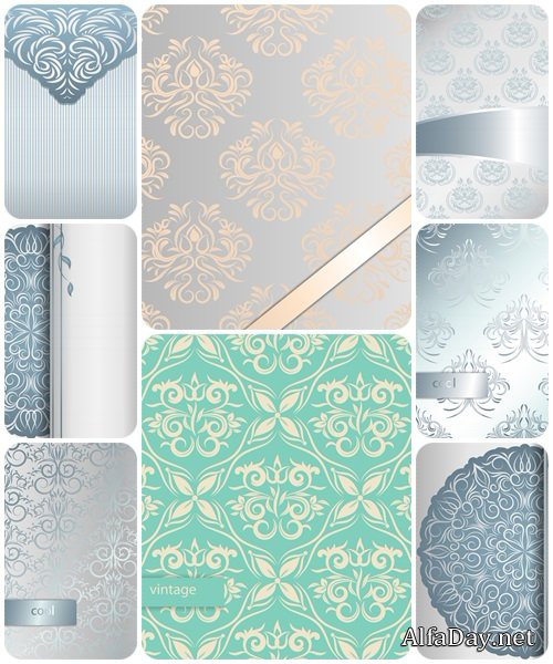 Background for invitation in vintage style - vector stock