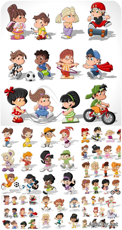 ����, ������� ���� � �����������, ������ / Children, vector