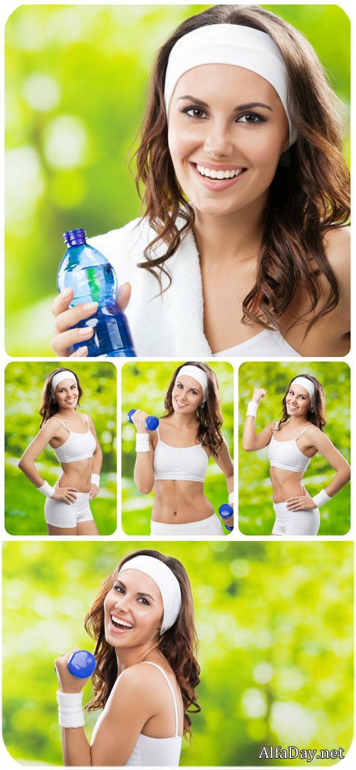 �������,  ����� � �������� / Girl, Sports and Fitness - Stock Photos