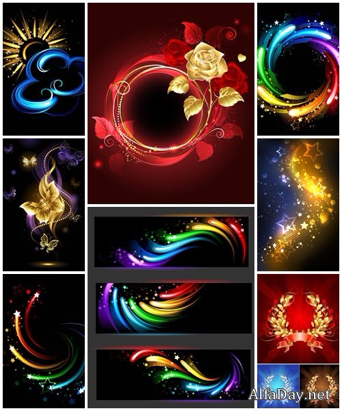 Abstract backgrounds, 55 - vector stock