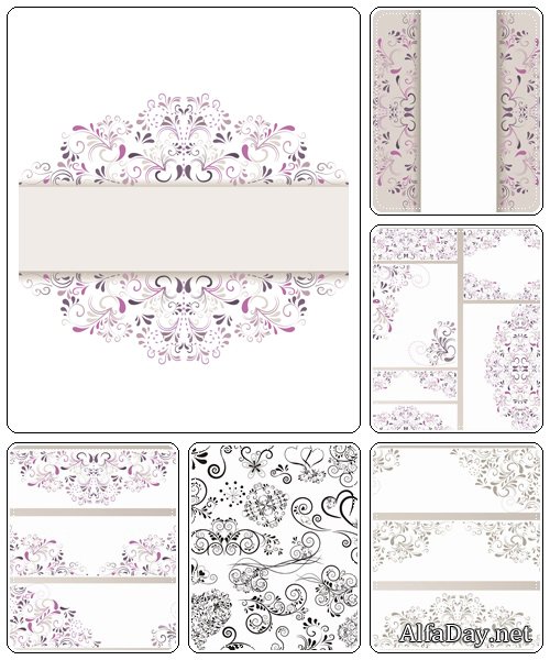 Floral elements, 10 - vector stock