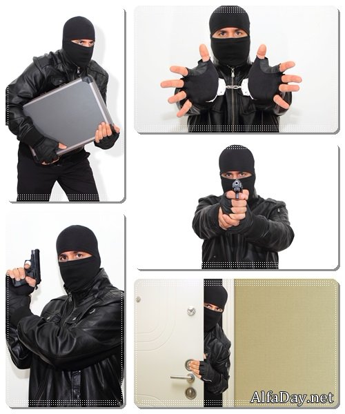 Shooting criminal - Stock Photo