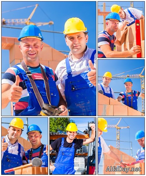 New house construction - Stock Photo