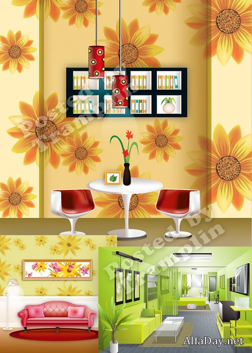 ���������� ���������� ��������� � ������� � Internal decor of interior