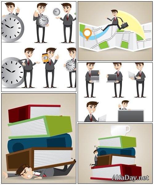 Businessman collection, part 25 - vector stock