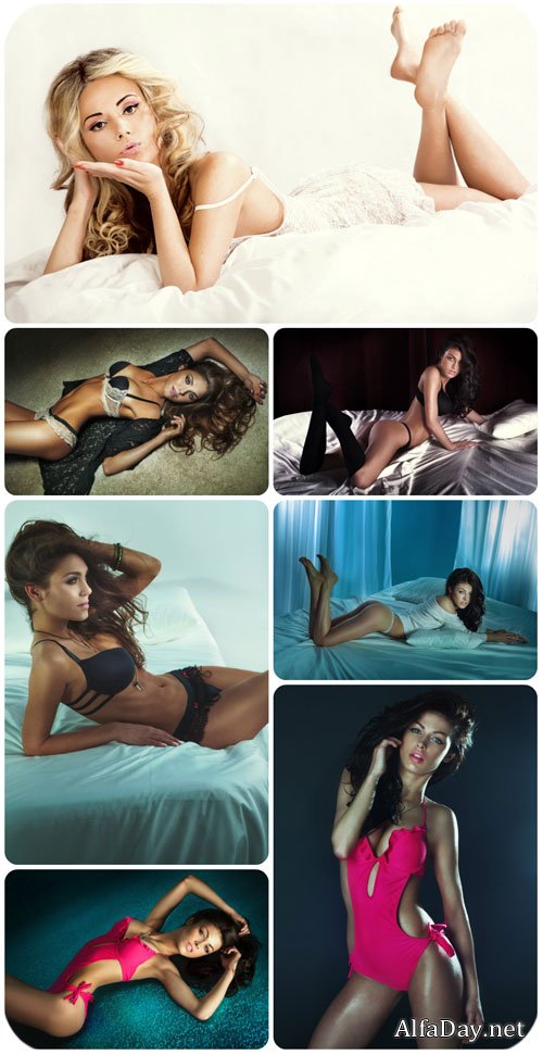 ��������������� ������� ������� / Seductive young woman - Stock Photo