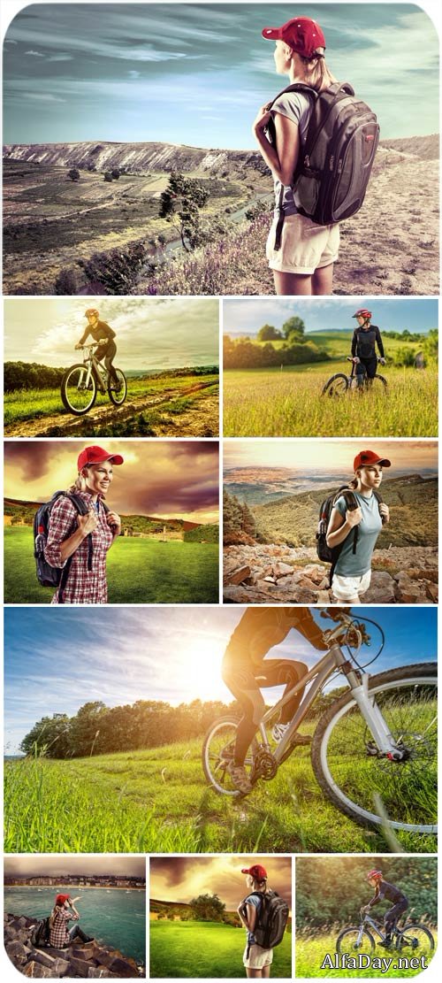 �����������, ����, ������� / Travel, people, nature - Stock Photo