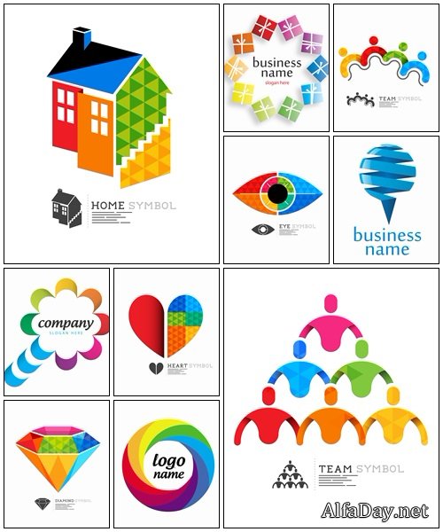 Business logo, part 39 - vector stock