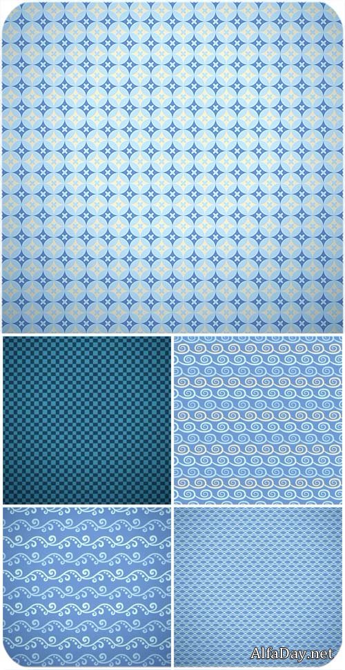 ����� ��������, ���� � ������� / Blue textures, backgrounds vector