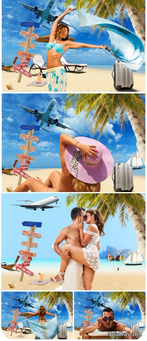 ������ ����� �� ���� / Summer holiday on the sea - Stock Photo