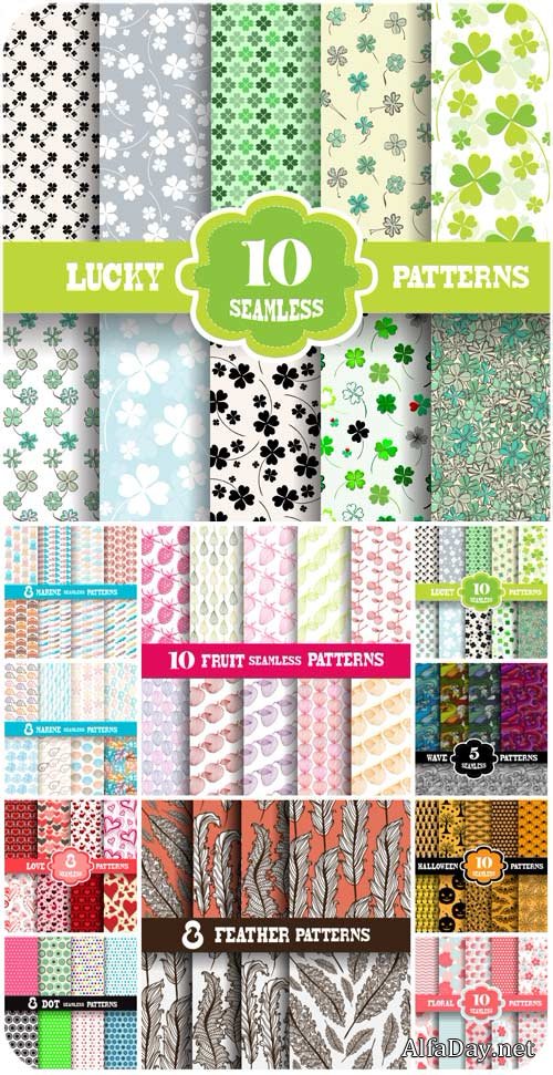 �������� � �������, ��������� ����, ��������� / Texture in vector floral backgrounds, ornaments