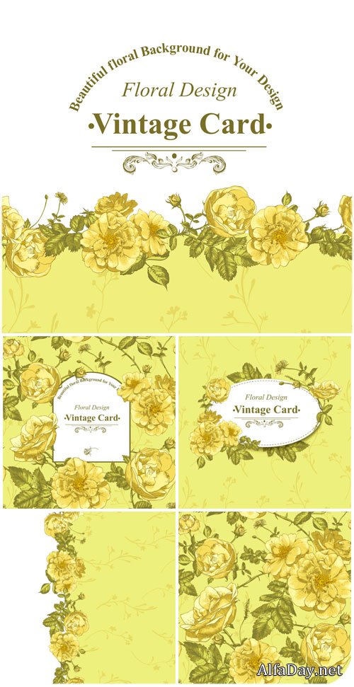 ��������� ��������� ���� � ������� ������� / Vintage vector background