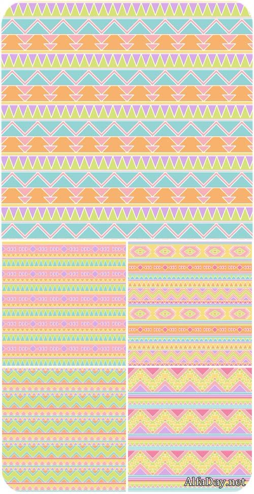 ��������� ���� � ��������������� ������� / Vector background with geometric patterns