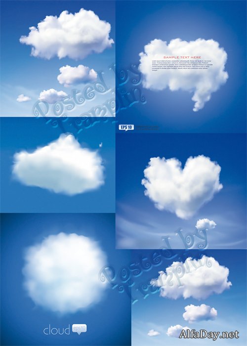 ������ � ������� - Clouds in a vector