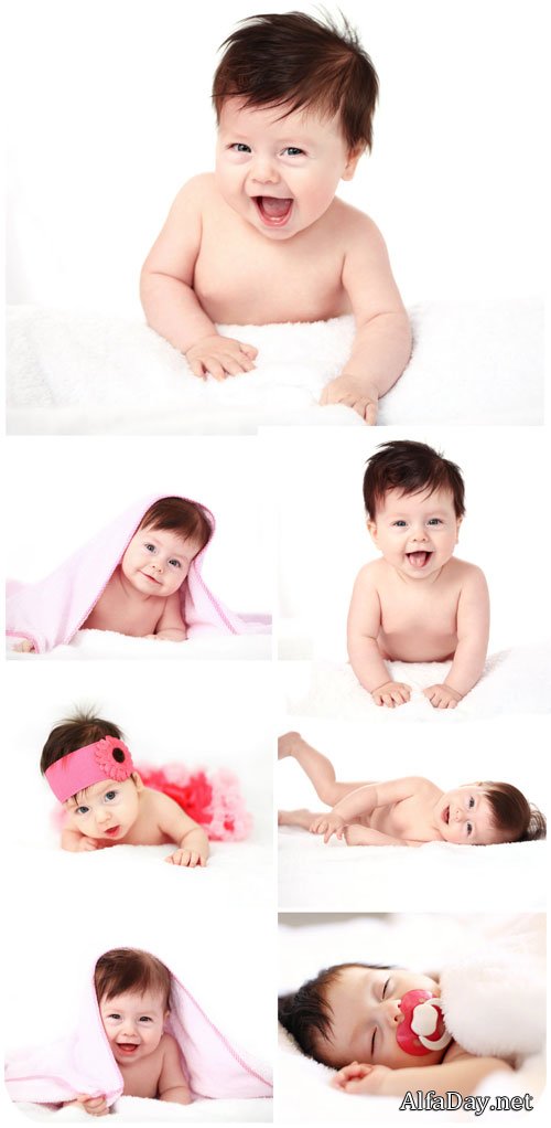 ��������� �����, ������� / Little kids, baby - Stock Photo