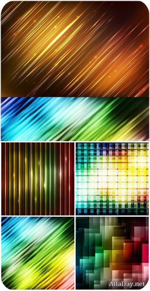 ������� ����������, ���� � ������� / Color abstract backgrounds vector