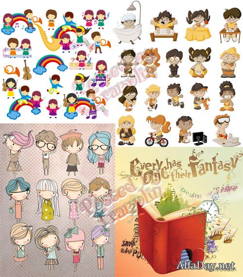 ���� � ������� / Children in vector