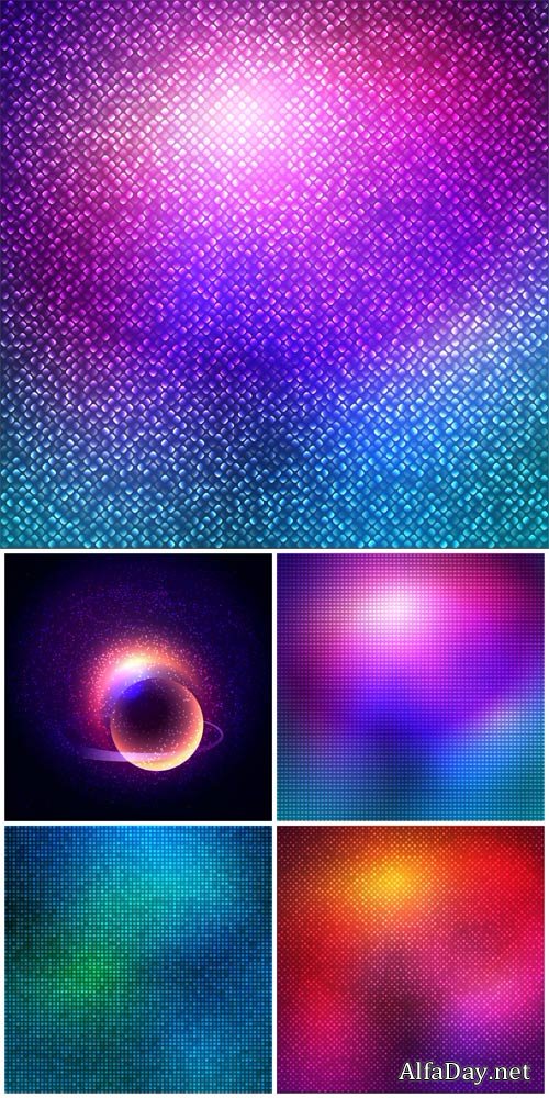 ����������� ��������� ���� �� ��������� ��������� / Abstract vector background with light effects