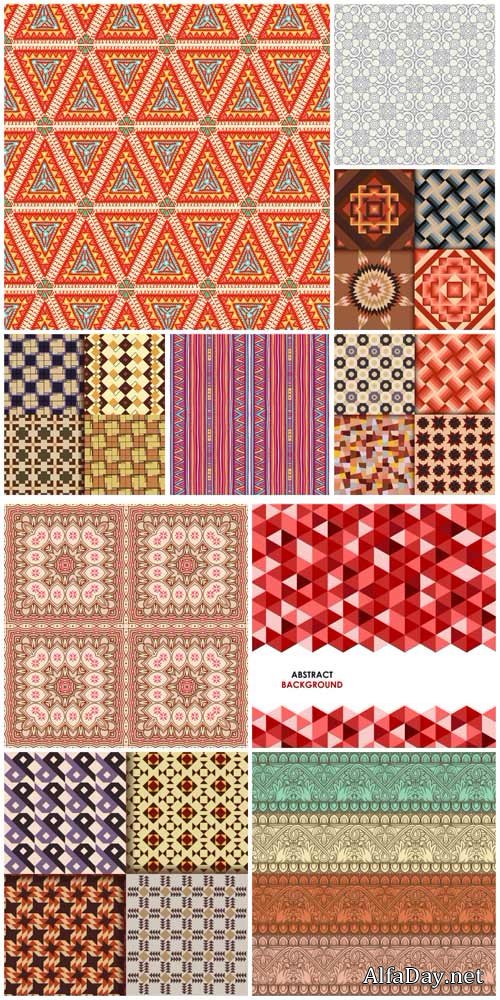 ���� � �������, ��������� ������� � ������� / Backgrounds with patterns, floral ture vector