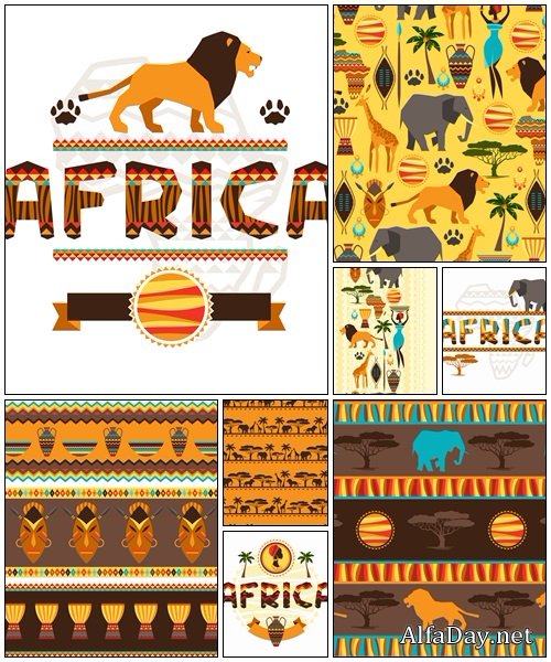 African elements - vector stock