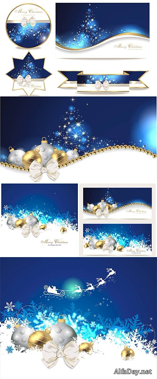 ���������� ��������� ���� 2015 / Christmas vector backgrounds 2015