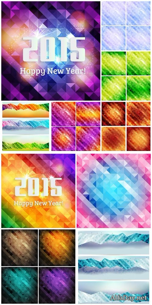 ����������� ����, ��������� ��������� ������� / Abstract background, vector collection of textures