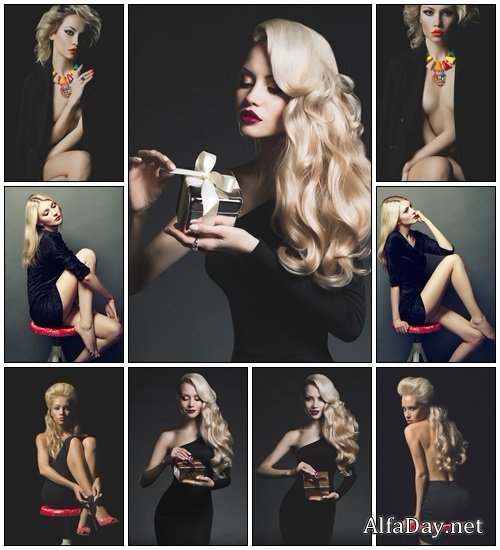 Luxury blonde - Stock Photo