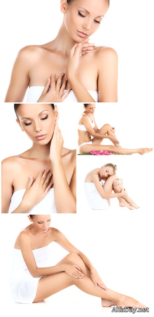 �������� ��������� ������� / Beautiful well-groomed woman - Stock Photo