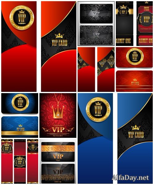 Premium VIP card background - vector stock