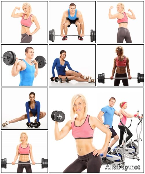 Fitness people, 5 - Stock Photo