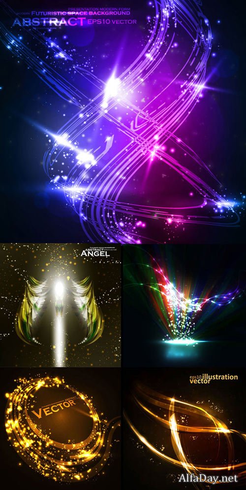 ����� �������� ���� - ��������� ���� / Behind the colorful light background