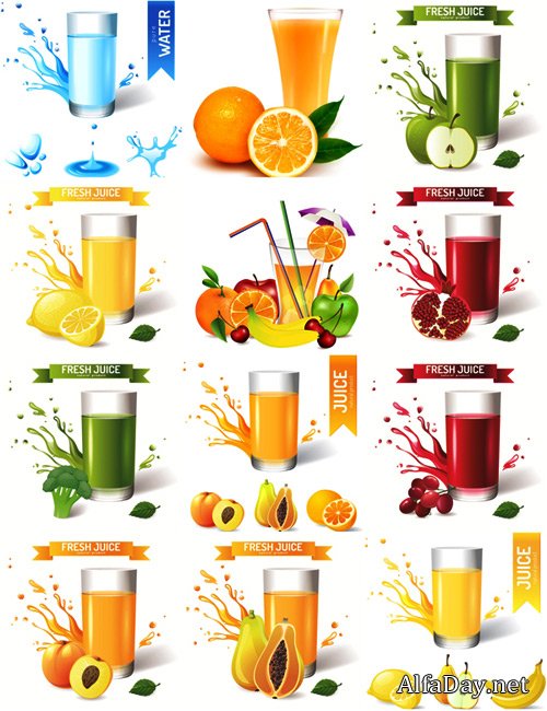 Juice design vector