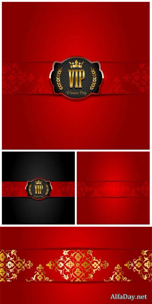 Red and black vector backgrounds
