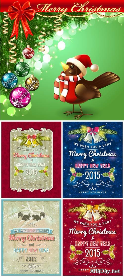 Christmas vector, tree, holiday greetings