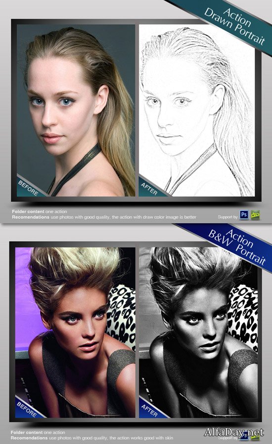 ������ ��� Photoshop - �������������� ���������� � �����-����� � ������������ �������