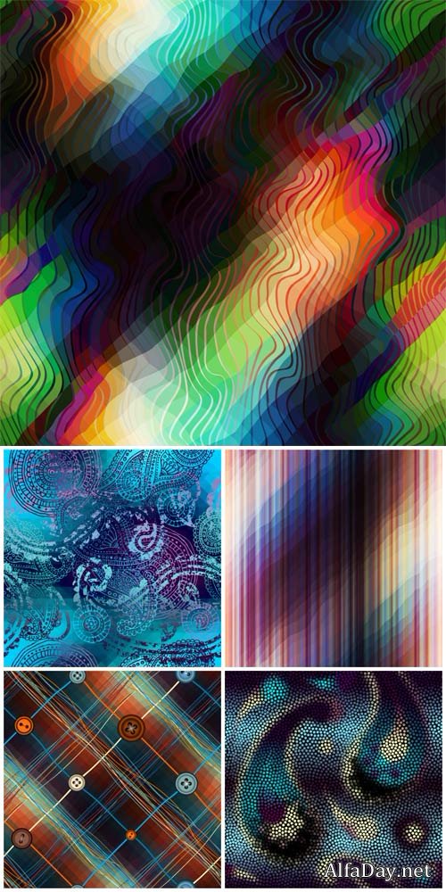 Vector backgrounds, abstract, colorful patterns