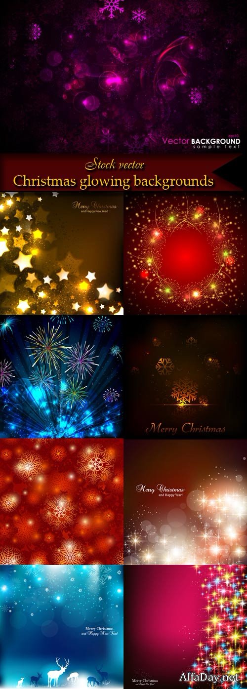 Christmas glowing backgrounds
