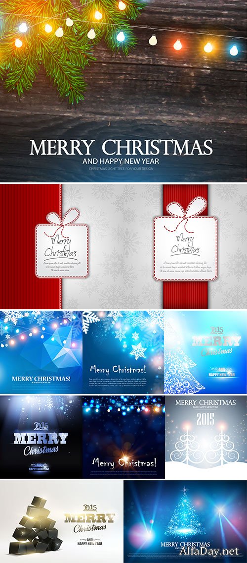  Stock Vector Merry Christmas abstract background, Vector illustration