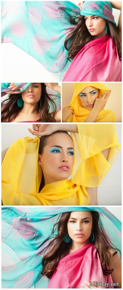 Beautiful girl, stylish girl - Stock Photo