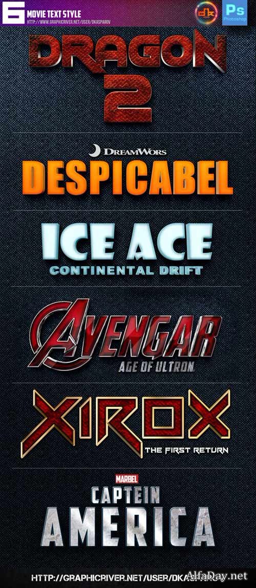 6 Movie Text Style Premium