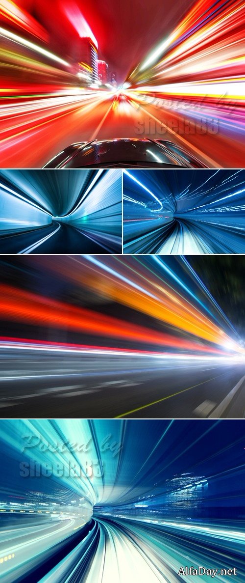 Stock Photo - Car Moving Blurs